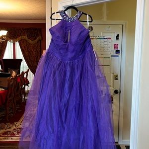 JJs house plus size purple prom/bridesmaid dress